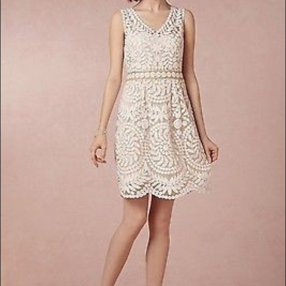 BHLDN Baraschi Silk Sienna Embroidered Dress